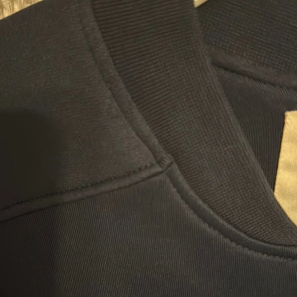 Pilcro ( Anthropologie ) Blue Bomber Jacket with Cropped Silhouette - Picture 3 of 5